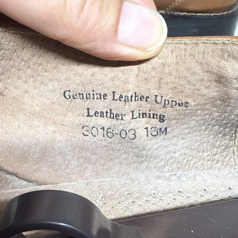 Fratelli Select Mens Leather Dress Shoes Brown Square Toe Loafers Size 13 M